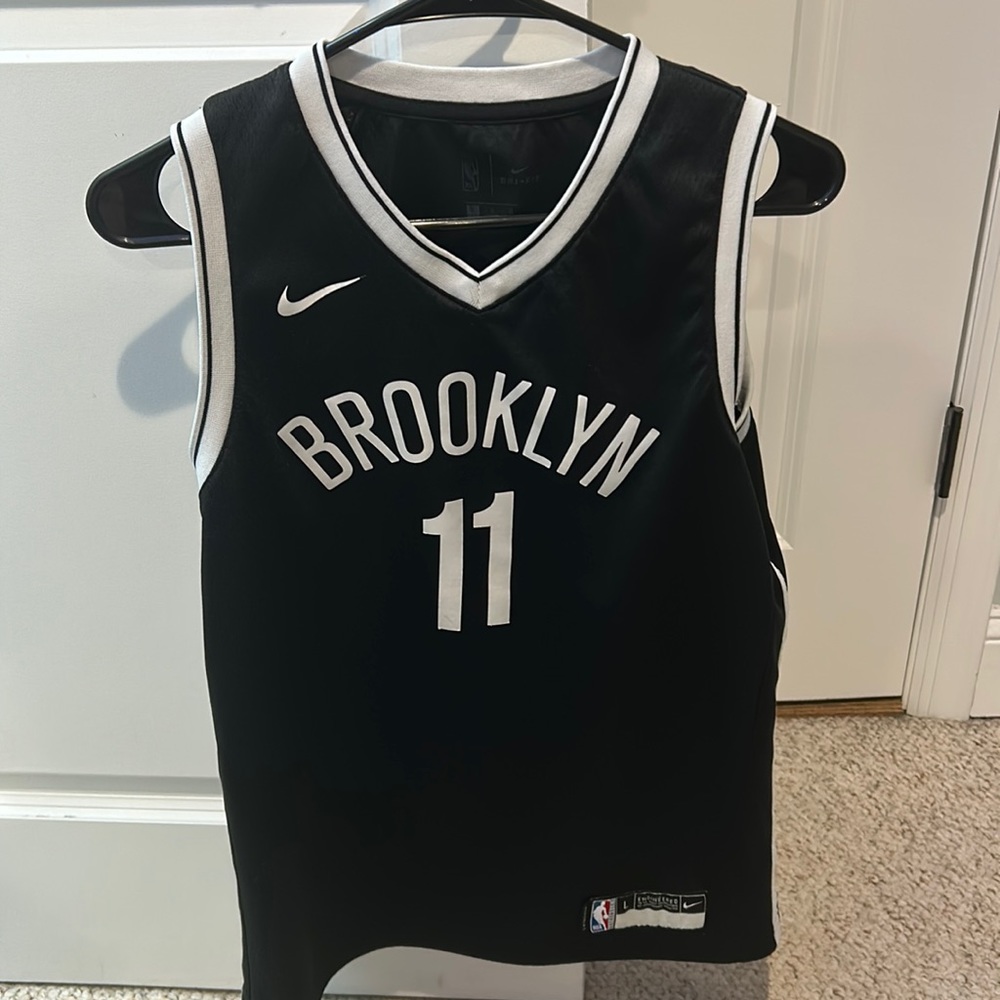 Brooklyn Nets Home Kyrie Irving children’s large jersey